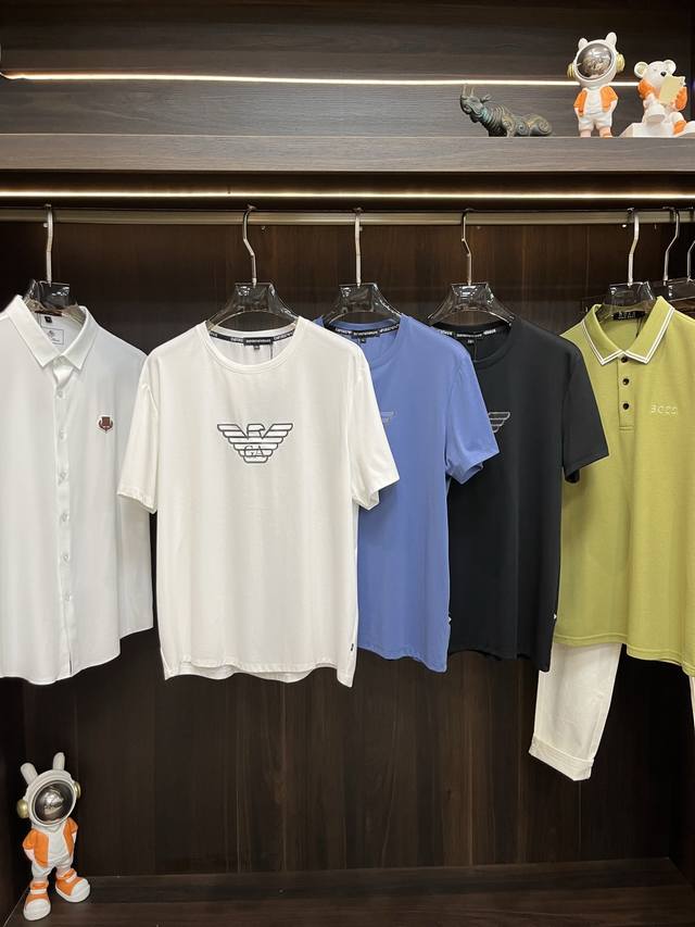 Mainly Promotes Armani, Exclusive For Spring New Armani Fashion Casual Short-Sle