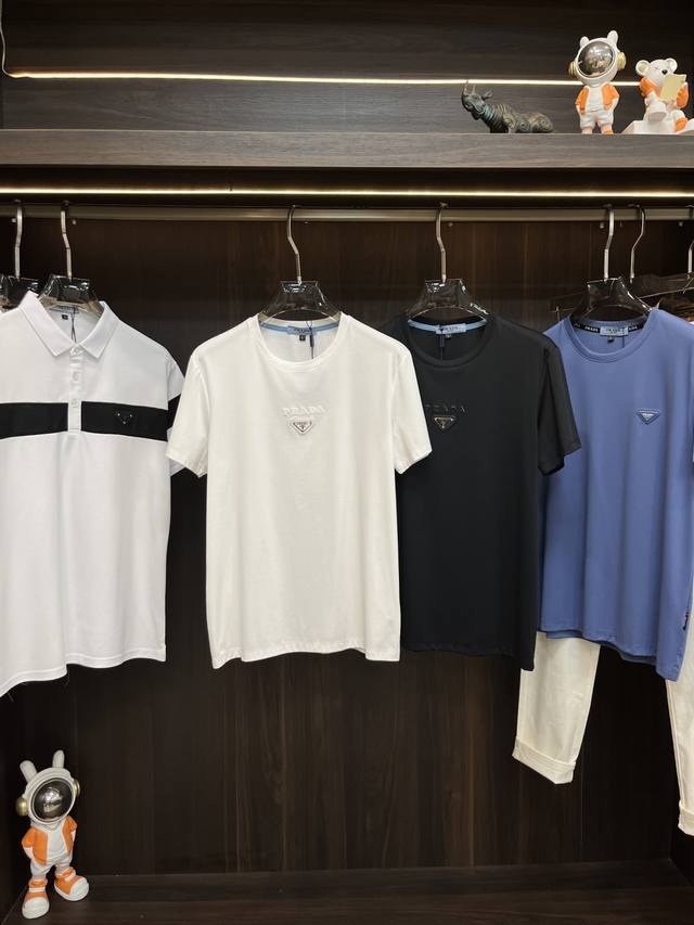 Main Push Prada Exclusive Spring New Prada Fashion Casual Short Sleeve High-End