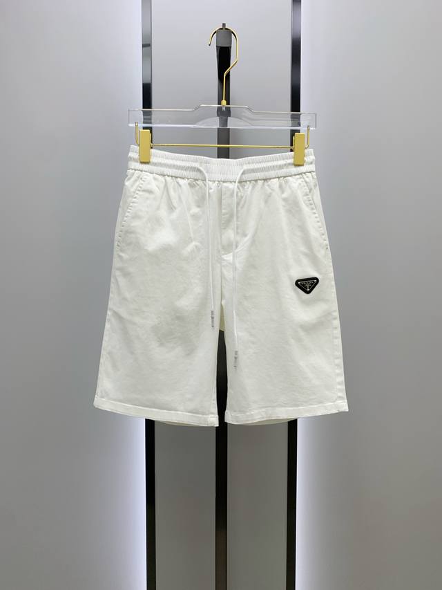 p Prada Three-Standard Complete 2025 Summer New Men's Casual Shorts High-End