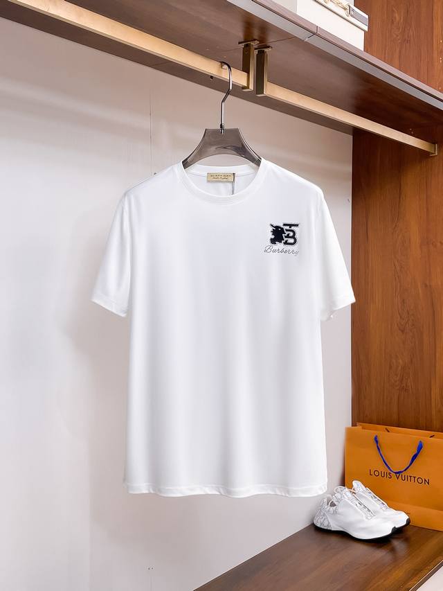 burberry Mercerized Cotton Quality Short Sleeves Size M-3Xl
