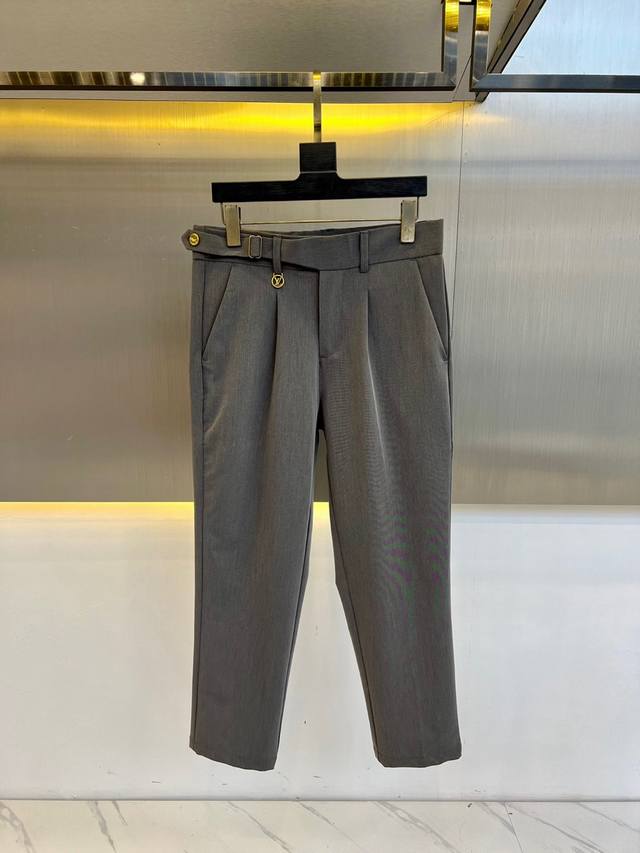 lv 25 Spring And Summer New Business Casual Cropped Pants Suit Pants Fine Imi