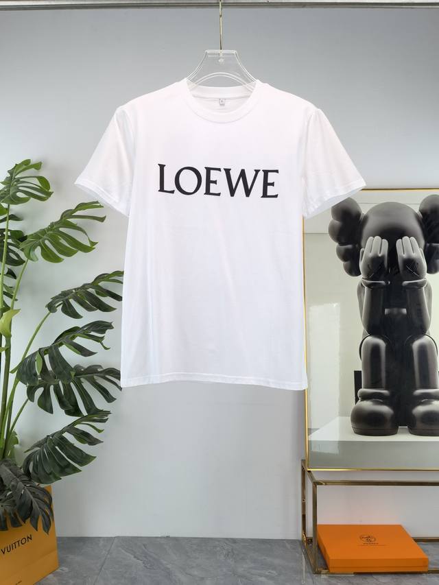 loewe 2025Ss Spring And Summer Latest Round Neck Fashion Short-Sleeved T-Shir