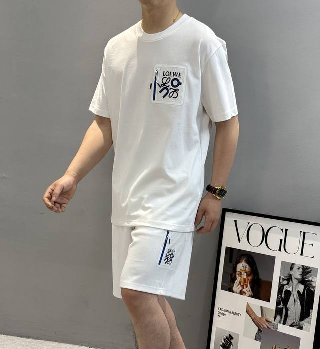 loew*Loewe 25S New Suit. Loose And Comfortable Version. Multi-Color Design. T