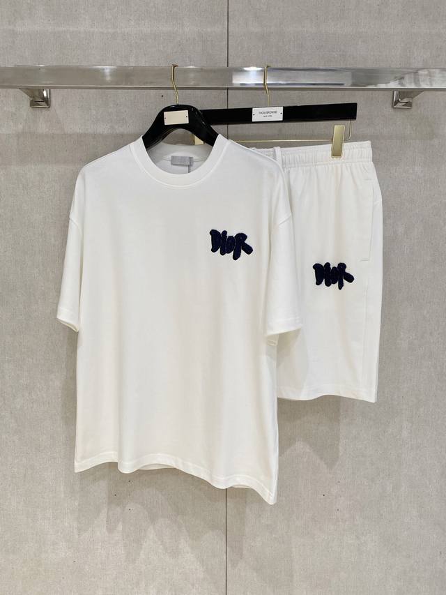25Ss Dior Homme Dior Homme Heavyweight Round Neck Short-Sleeved T-Shirt And S