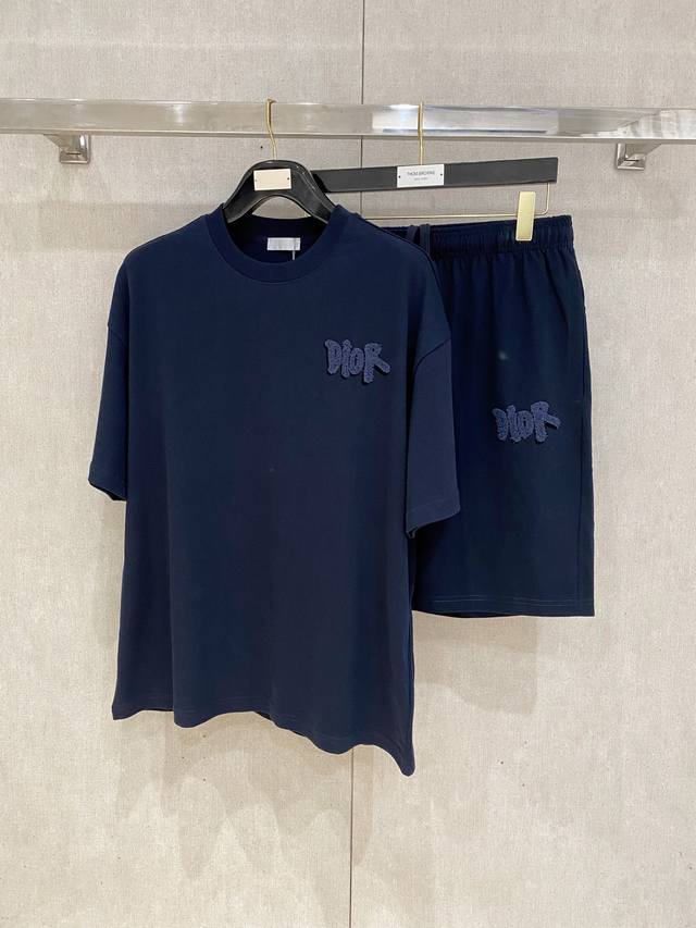 25Ss Dior Homme Dior Homme Heavyweight Round Neck Short-Sleeved T-Shirt And S