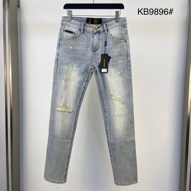 d&G2025 Summer New Thin Original Jeans Original Hardware Leather Brand Versio