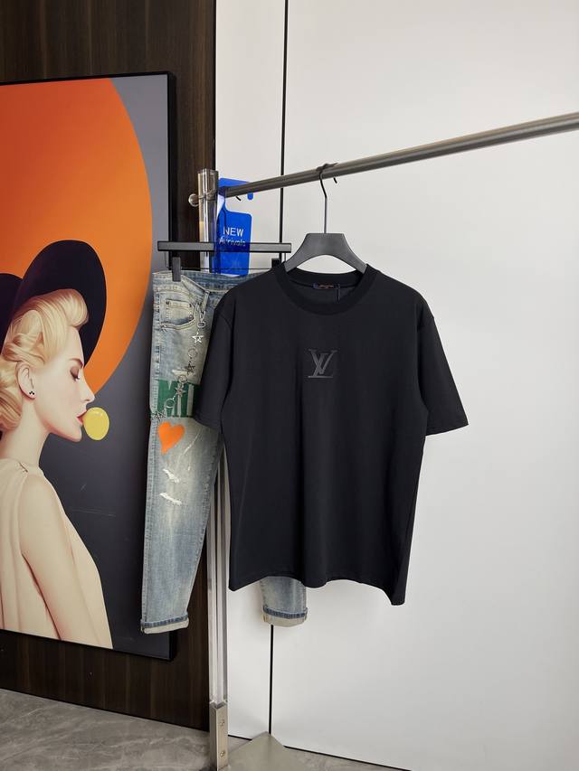 lv2025 Summer New Short-Sleeved T-Shirt With Original Offset Printing Letters