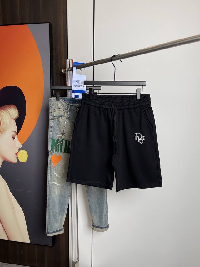 Dior 2025 Summer New Shorts Original Printed Embroidered Letter Logo Three Logos