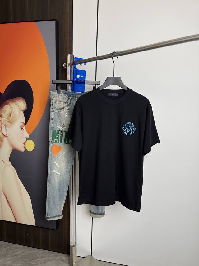 lv2025 Summer New Short-Sleeved T-Shirt With One-To-One Original Printing And