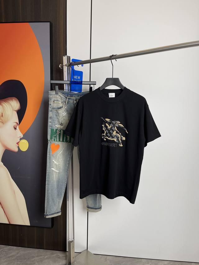Burberry 2025 Summer New Short-Sleeved T-Shirt With One-To-One Original Printing