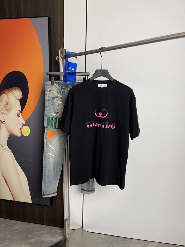 Valentino 2025 Summer New Short-Sleeved T-Shirt With One-To-One Original Printin