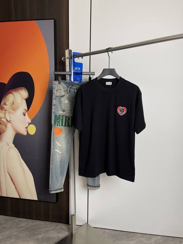 Moncler 2025 Summer New Short-Sleeved T-Shirt With One-To-One Original Printing.