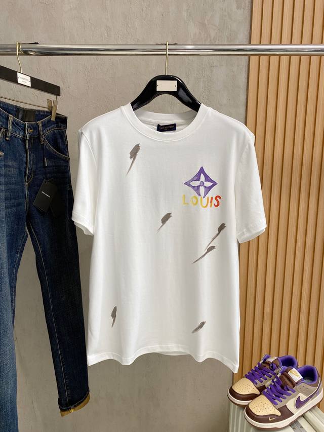 lv# 2025 Spring And Summer New Releases Newest Short-Sleeved Round Neck T-Shi