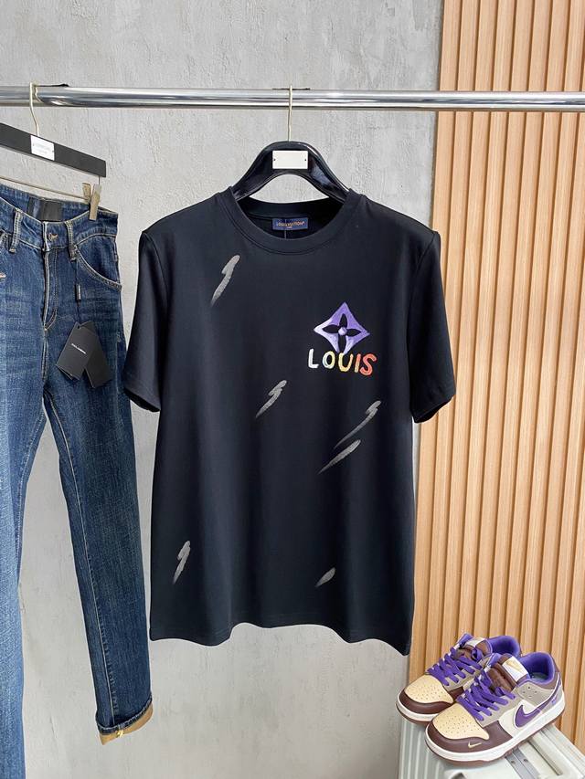 lv# 2025 Spring And Summer New Releases Newest Short-Sleeved Round Neck T-Shi