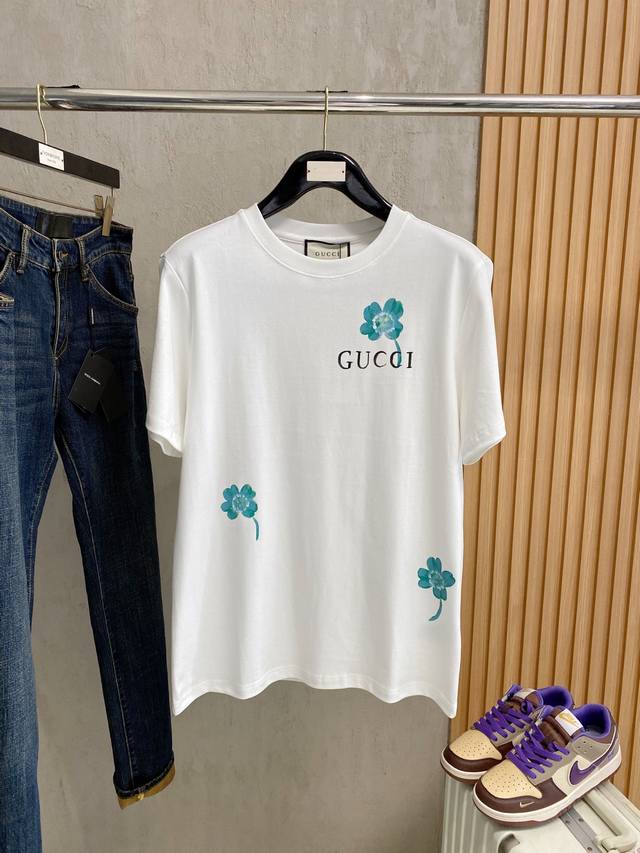 gu# 2025 Spring And Summer New Releases Newest Short-Sleeved Round Neck T-Shi