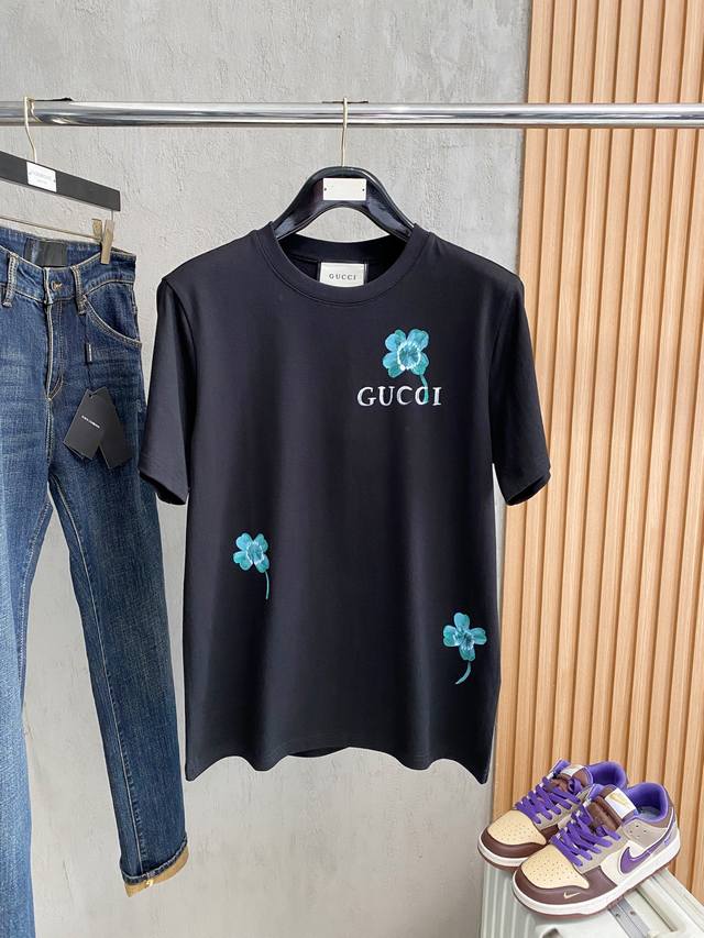 gu# 2025 Spring And Summer New Releases Newest Short-Sleeved Round Neck T-Shi
