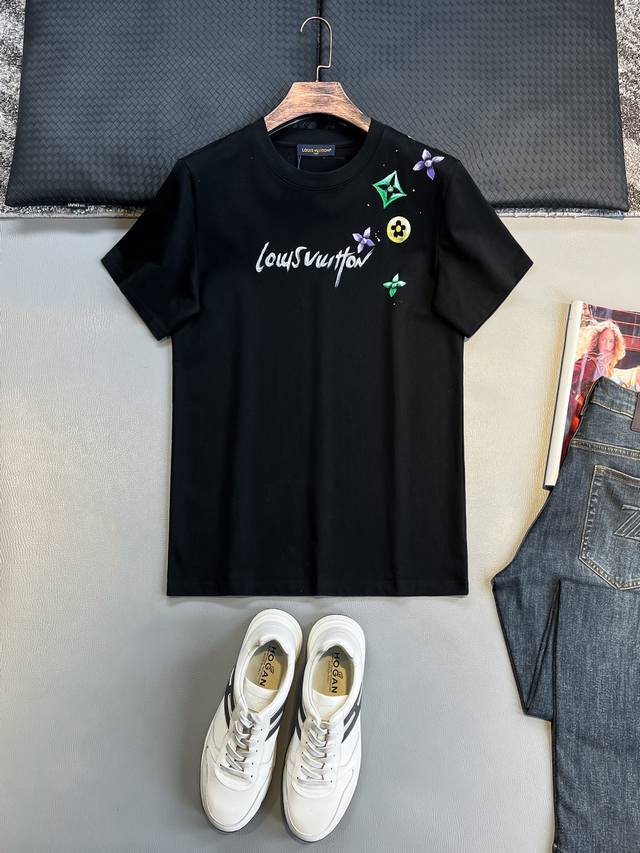 lv# 2025 Spring And Summer New Releases Newest Short-Sleeved Round Neck T-Shi
