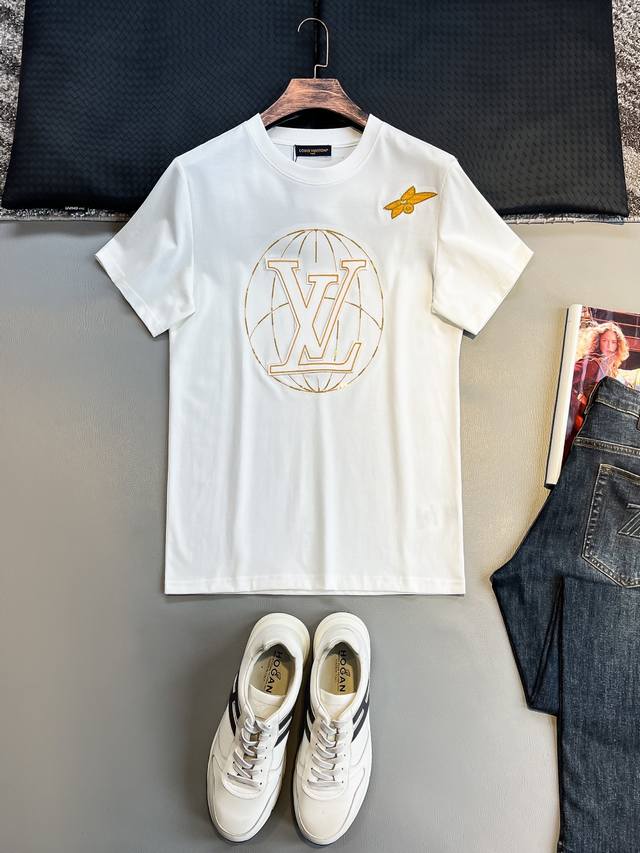 lv# 2025 Spring And Summer New Releases Newest Short-Sleeved Round Neck T-Shi