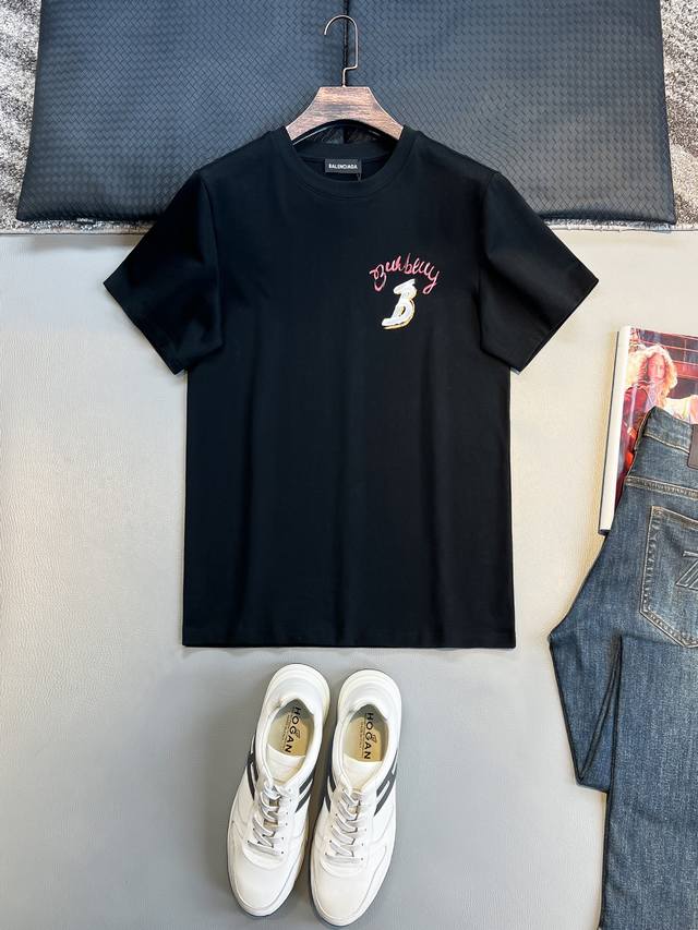 ba# 2025 Spring And Summer New Releases Newest Short-Sleeved Round Neck T-Shi