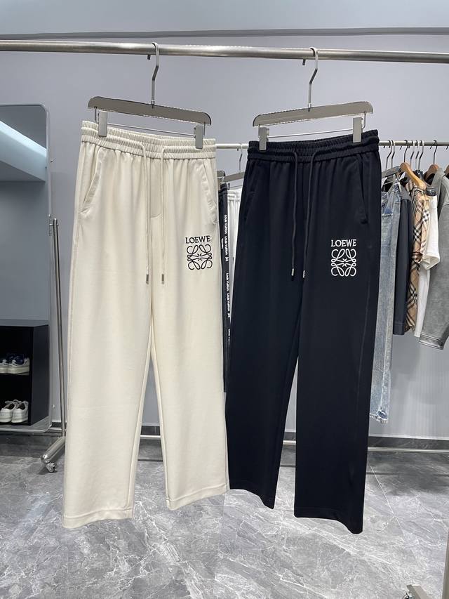 c26-Loe24Ss New Spring And Summer Knitted Cotton Drawstring Straight Sweatpan