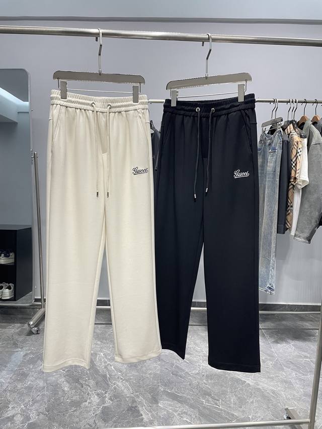 c26-Gu25Ss Spring And Summer New Soft Cotton Drawstring Casual Pants Men's Cl