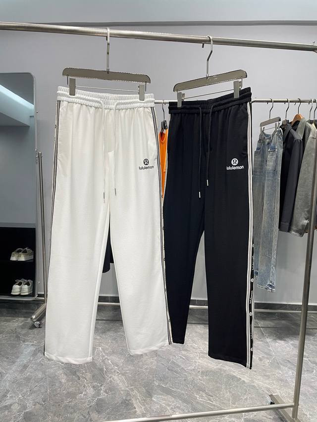 c26-Lulu25Ss Spring And Summer New High-Quality Pure Cotton Material Drawstri