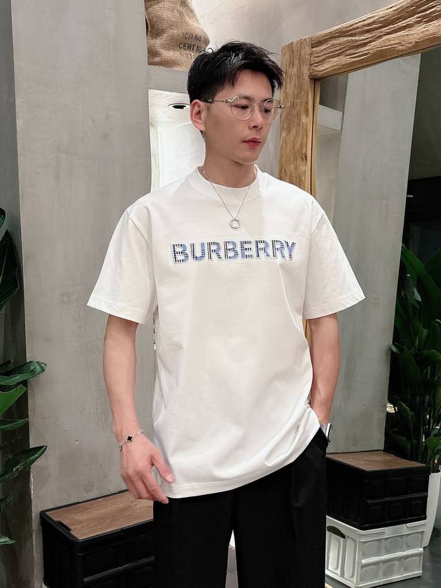 Burberry 2025 Spring And Summer New Unisex Short-Sleeved T-Shirts, Customized Wi