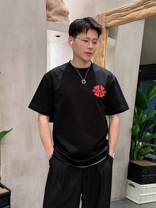 Balenciaga 2025 Spring And Summer New Style Short-Sleeved T-Shirt For Men And Wo