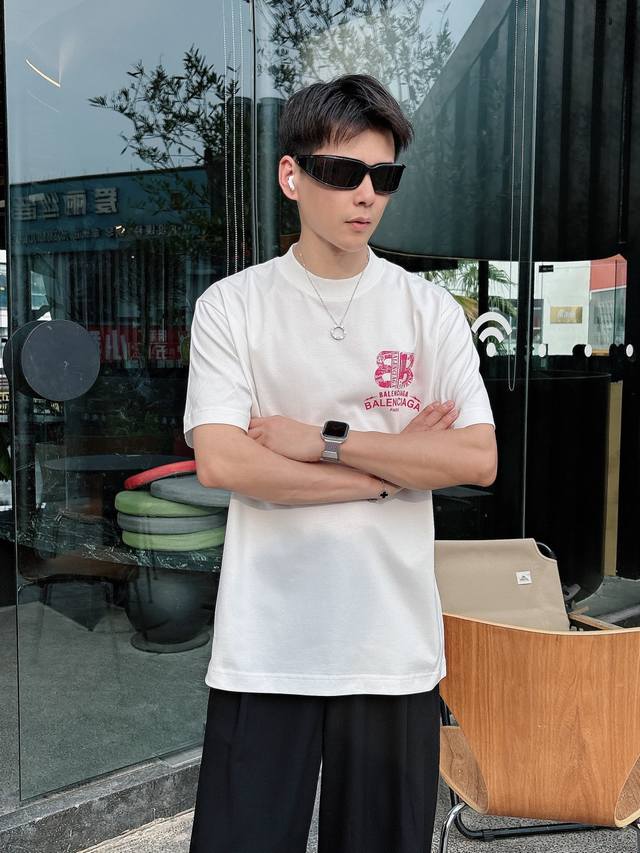 Balenciaga 2025 Spring And Summer New Style Short-Sleeved T-Shirt For Men And Wo