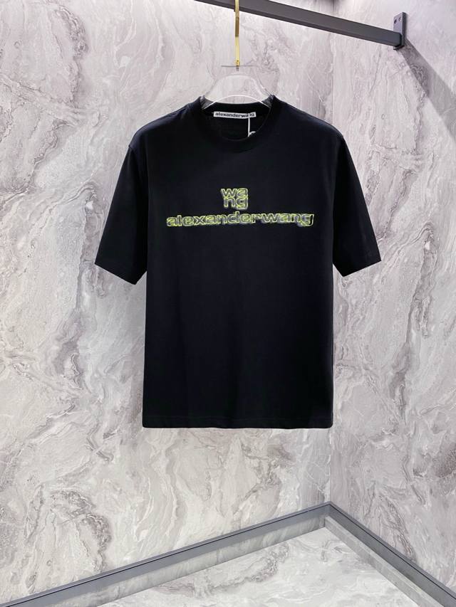 b23-Wang 2025 Spring And Summer New Round Neck First Counter Latest Short-Sle