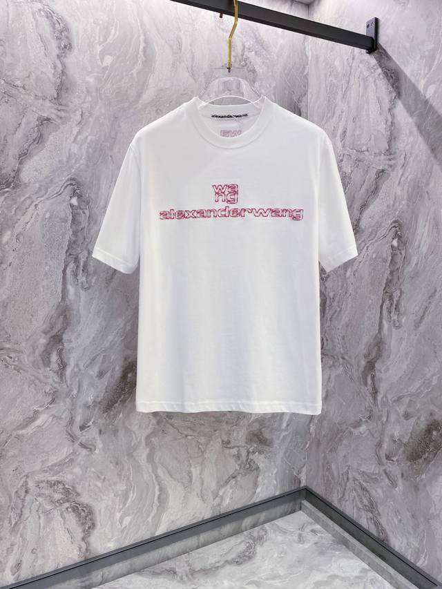 b23-Wang 2025 Spring And Summer New Round Neck First Counter Latest Short-Sle