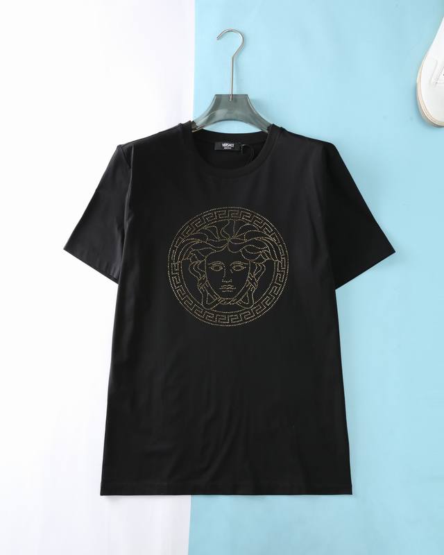 ver*25Ss New Summer High-Count Double Mercerized Cotton Short-Sleeved T-Shirt