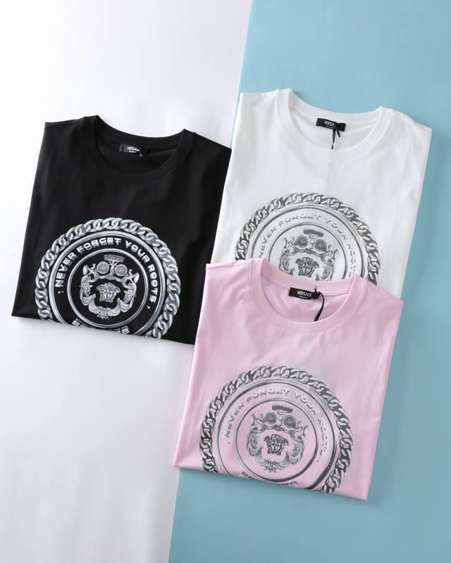 ver*Thinker 25Ss New Spring And Summer High-Count Mercerized Cotton Round Nec