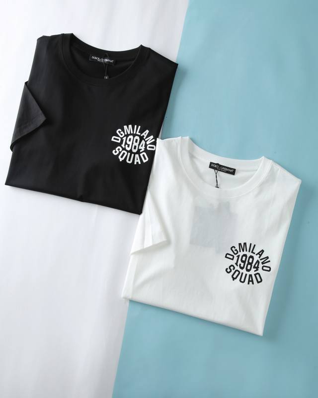 dol Du*Banna 2025Ss New Summer Men's 1984 Brand Logo Printed On The Chest, Ca