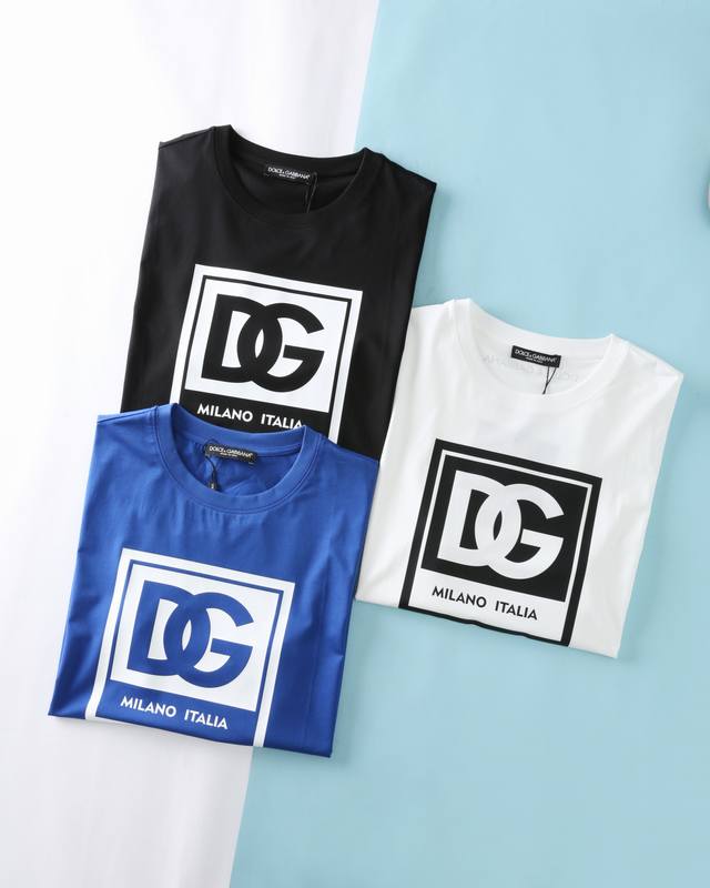 dol Du*Banna 25Ss New Summer High-Count Mercerized Cotton Round Neck Short Te