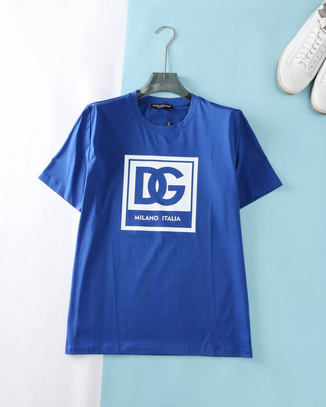 dol Du*Banna 25Ss New Summer High-Count Mercerized Cotton Round Neck Short Te
