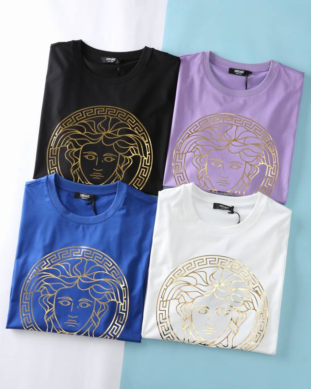 ver*Thinker 25Ss New Spring And Summer High-Count Mercerized Cotton Round Nec
