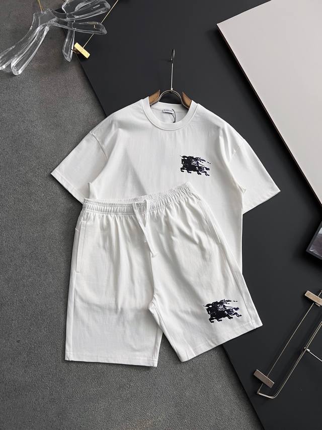 Suit Bur 2025 Spring And Summer New Unisex Short-Sleeved T-Shirt With Logo Embro