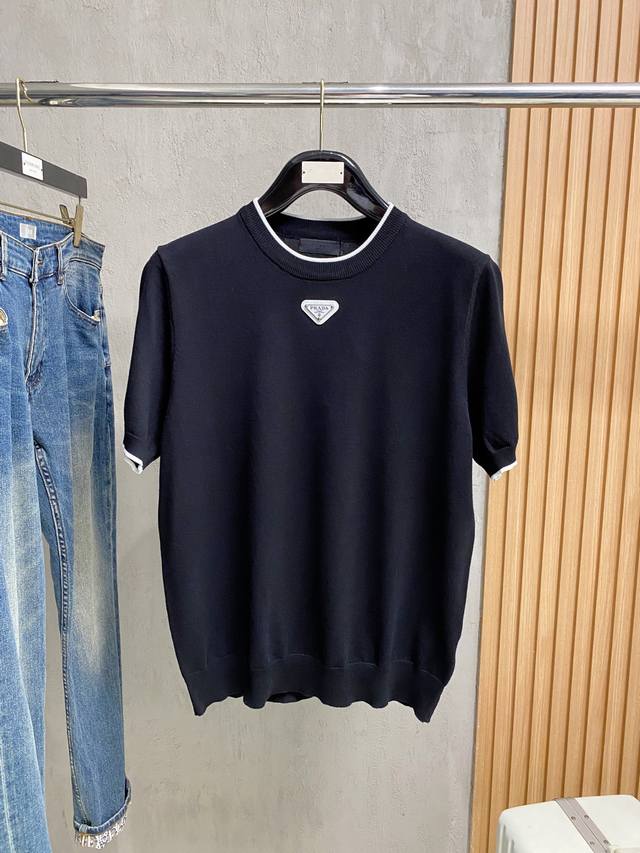 Prada 2025 Spring And Summer New Style Simple And Versatile Letter Embroidery To