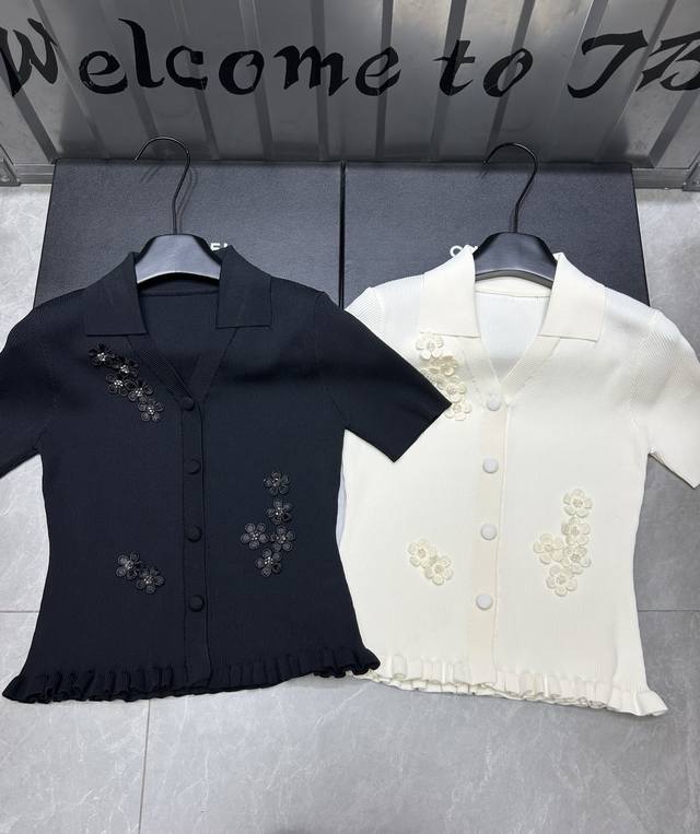 New Product Online Style Number: 28913# #Xiangxiang Flower Lapel Short Sleeves R