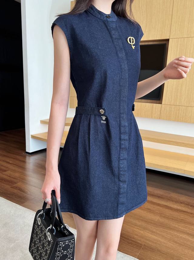 Highly Recommend Dio*2025 Spring And Summer New Imitation Belt Decoration Denim