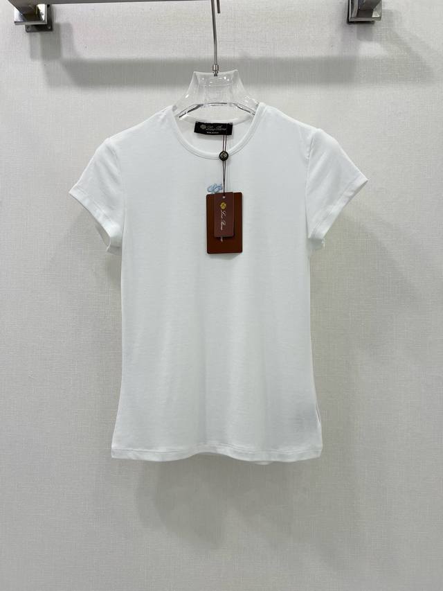 lp30 Early Spring New Short-Sleeved T-Shirt Round Neck Straight Shoulder Shor