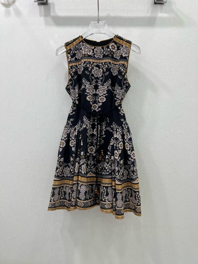 zimmerman*Zimmerman 25 New Sleeveless Dress With Floral Pattern. Made Of Cust