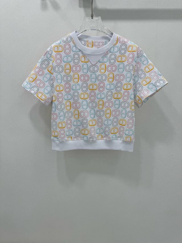 herme*25 New Sports Casual Short-Sleeved Top Chaine D Ancre Series Pig Nose P