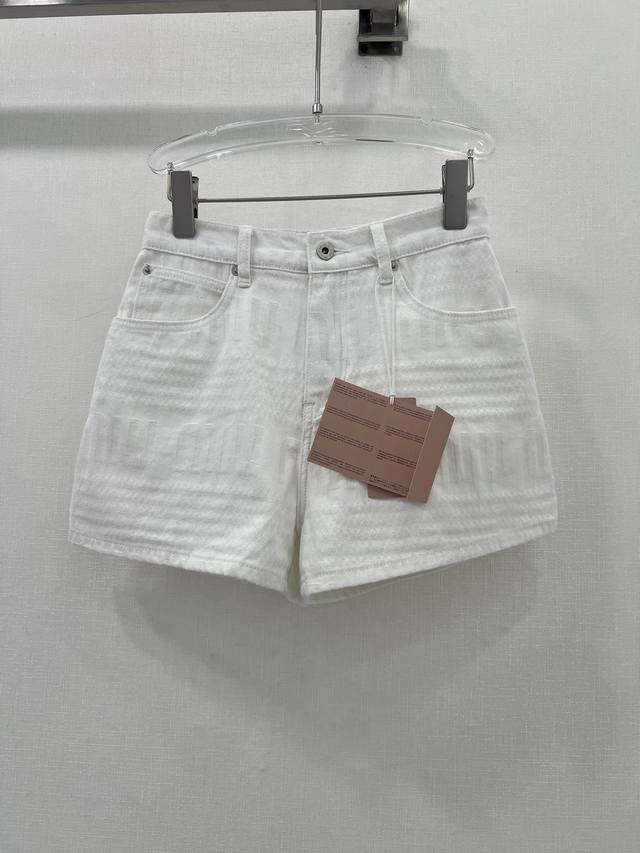 miu Mi*25 New Jacquard Shorts 30D Printing Sweet Girl Retro Modern Temperamen