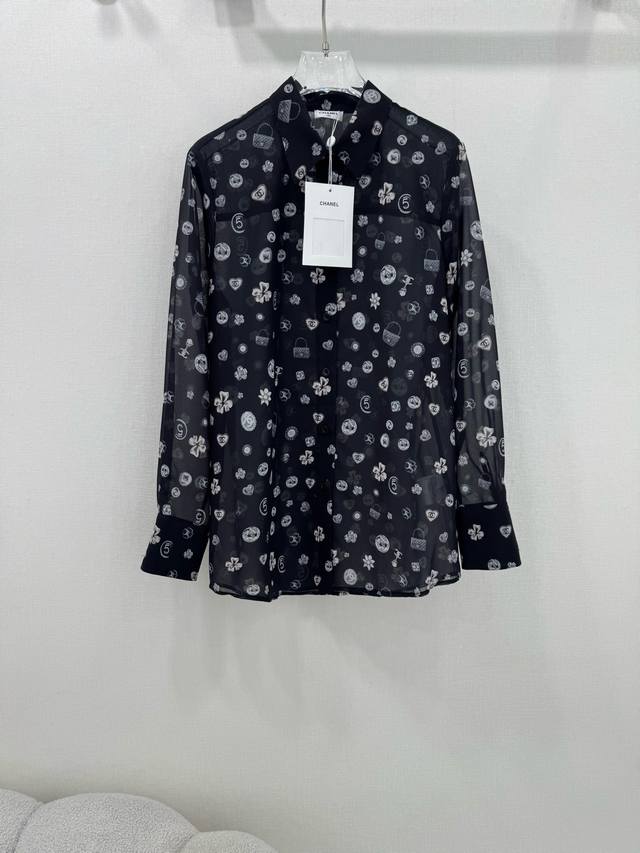 chan*L 25 New Summer Shirt Classic Brand Prints With Bag Gem Elements The Col