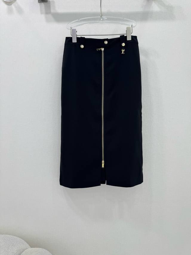 louis Vuitt*N Louis Vuitton 25 New Classic Iconic Zipper Skirt Classic Solid
