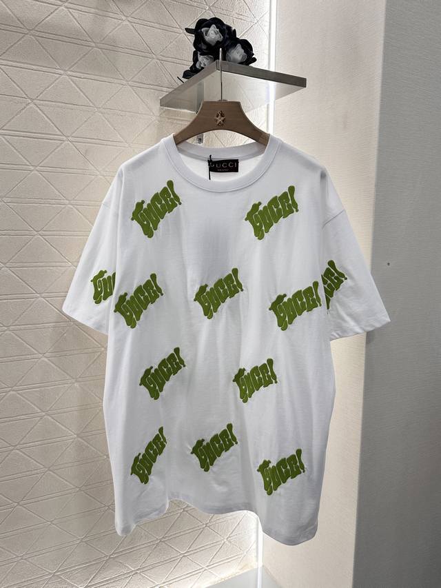 gucc*2025 New Arrivals Heavy Embroidered Letters Customized Yb Original Cotto