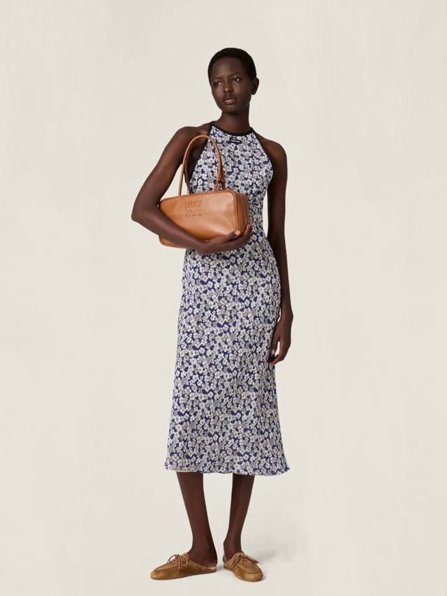 Style No. D25051462 Miumi*Miaojia New Light And Elegant Imitation Silk Floral Pr