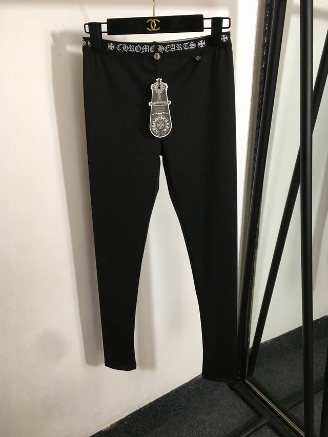 Style No. 20252952 Chrome Hearts* New Sanskrit Ribbon Elastic Slim Fit Leggings